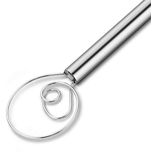 Frusta danese per impasto, frusta olandese in acciaio inox di alta qualità, impasto per pane, utensile da cucina per miscelare frullare battere mescolando