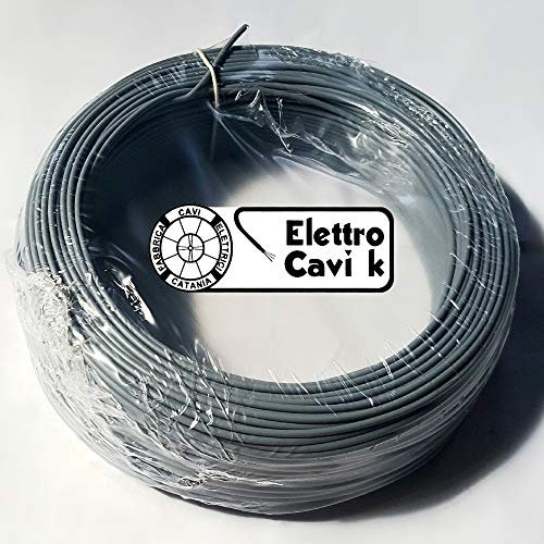 ® ELETTRO CAVI K - CAVO N07G9-K 1x10 mm² COLOR GRIGIO CORDINA UNIPOLARE 100 METRI