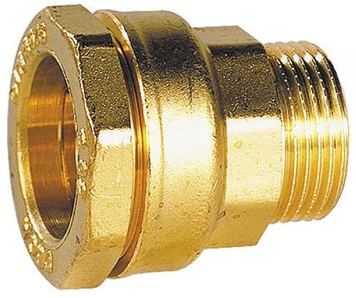 CODITAL - raccord laiton diametre 25 mm par 3/4 pouce pour tube PE