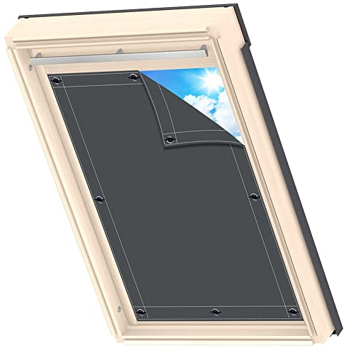 Sonnenschutz dachfenster roto Anti UV, Wärmedämmung, Vorhang Verdunklungsstoff für Wärmedächer 60x93cm