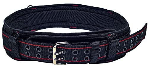 Padded Tool Belt 3 Inch Heavy Duty Work Tool Belt with Back Support Adjustable Waist…