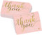 NT-ling 100 2x3,5 pouces Merci pour votre soutien Merci pour votre carte de visite carte de voeux, thème rose et or carte de remerciement personnalisée paquet boutique cadeau