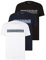 TOM TAILOR Denim Herren Triplepack T-Shirt mit Print, Black, S