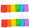 AWELL Kleine Regenbogen-Papiertüte mit Griff, Pride, Partygeschenktüte, 15,2 x 11,4 x 6,3 cm, für Hochzeit, Geburtstag, recycelte Tasche, Rot, Orange, Gelb, Grün, Blau, Lavendel, 24 Stück