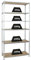 PROREGAL Schwerlastregal Giant MULI | HxBxT 250x110x50cm | 6 Fachböden | Fachlast 200kg | Verzinkt | Lagerregal Kellerregal Werkstattregal Metallregal Fachbodenregal Steckregal