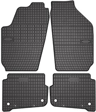 OMAC Gummi Fußmatten kompatibel mit Seat Ibiza 2002-2009 Automatten Gummi TPE Schwarz 4tlg