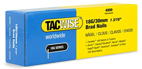 Tacwise 1711 Chiodi Brad Galvanizzati Tipo 18G / 30 mm, Confezione da 4000