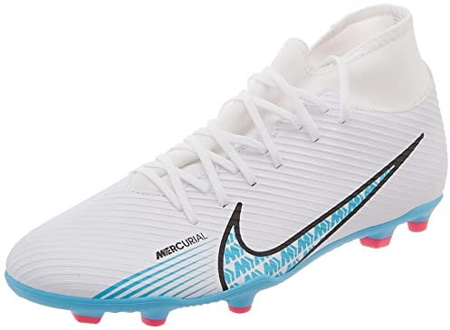 Nike Herren Mercurial Superfly 9 Club Fg/Mg Sneaker, Weiß Baltischblau Rosa Explosion, 45.5 EU