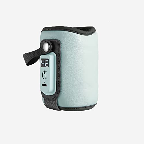 Tragbarer Flaschenwärmer, Baby Flaschenwärmer USB Flaschenwärmer, Einstellbare Temperatur Babyflaschenwärmer,Muttermilchwärmer Tasche