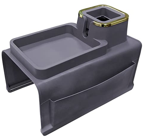 IULONEE Large Capacity Sofa Armrest Tray Anti-Slip Cup Holder Portable Couch Cup Holder Anti-Spill Sofa Arm Table Silicone Couch Tray Chair Armrest Organizer For Drink, Phone, Remote Control, Snack