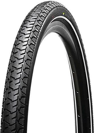 HUTCHINSON - REPUBLIC - Tubetype - Cubierta Urbana y Trekking - Adherencia y antipinchazos - Varillas rígidas - Negro - Dimensiones 26 x 2.00 pulgadas