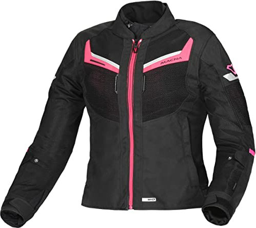 Macna Rond pour Femme Veste, Noir/Rose, S Mixte