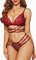 Satohom Sexy Damen Dessous Set Spitzen Reizwäsche Set Erotisch BH und Höschens Set Halfter Unterwäsche Set Frauen v-Ausschnitt Dessous