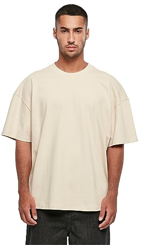 Build Your Brand Herren T-Shirt Ultra Heavy Cotton Box Tee, Basic T-Shirt für Männer, Oversized Fit, Größen XS - 5XL
