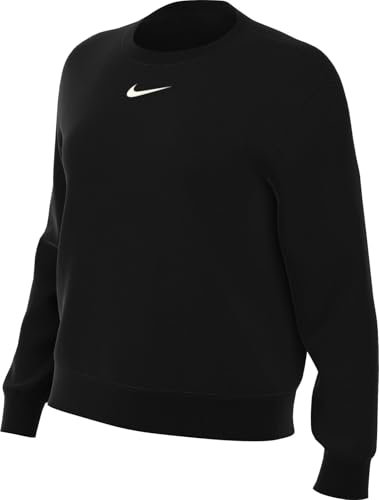 NIKE DQ5751-010 Sportswear Phoenix Fleece Maglia Lunga Donna Black/Sail Taglia L