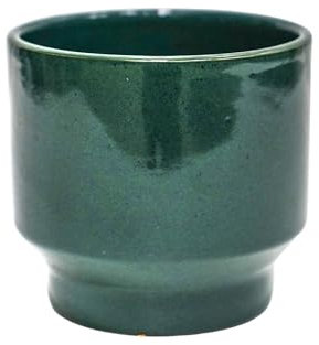 Ivyline Planter, Stoneware, Forest Green, 14 x 14cm