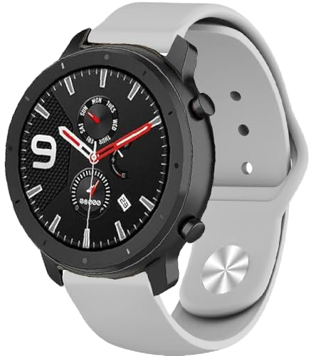 Cinturini di Ricambio Silicone per Ticwatch Pro 3/Pro 3 Ultra GPS/GTX/E2/S2, 22mm Sport Bracciali Cinturino per Coros Pace 3/Pace Pro/Apex 2 Pro/Apex Pro/Apex 46mm