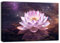 ZQQART Lotus Leinwandbild Zen Bild Wanddekoration Seerosenblüte Gemälde Spa Yoga Raum Meditationsraum Dekor Rahmen(Lotus 1,30x45cm)