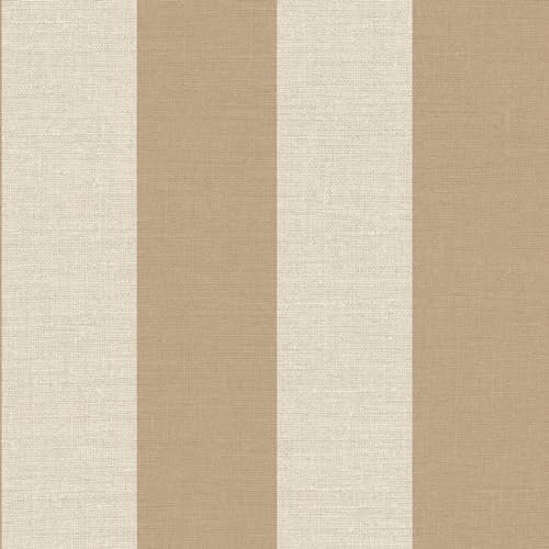 Belgravia Carmella Stripe Wallpaper – Textured Heavyweight Vinyl Wallpaper – Modern Wallpaper for Living Room, Bedroom, Hallway – Decorative Luxury Wallpaper – Sand/Cream