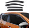 4X Windabweiser Regenabweiser kompatibel mit Mitsubishi L200 Triton 2014-2021 Acryl Dunkel