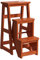 ErWaad Moderner multifunktionaler Tritthocker, Bibliotheksleiter, Stuhl, Bibliotheksmöbel, klappbarer Holzhocker, Stuhl, Trittleiter für Zuhause, maximale Belastung 150 kg
