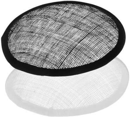 NUOBESTY Teardrop Sinamay Hut Basis 2 Stücke Fascinator Basis Für Atmungsaktive Bequem Für Hüte