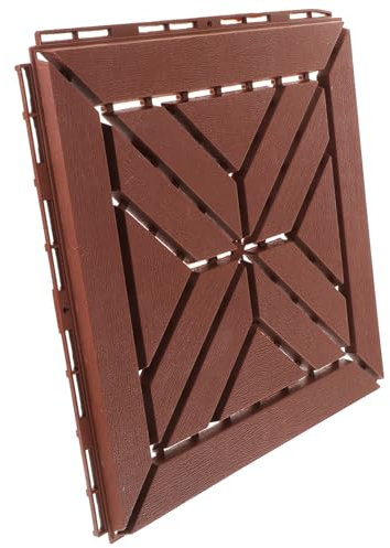 jojofuny Außenboden Floor Tiles Kunststoff Antislip balkonschirme terassen ineinandergreifender Boden für zu Hause ineinandergreifende Fliese Plastikteppich für den Außenbereich Deckfliese