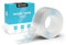 FIXWERK Nano Tape | Doppelseitig Nano Klebeband | Extra stark | 3 Meter Rolle | Klebeband ablösbar | waschbar & wiederverwendbar | transparent (1mm x 3cm x 3m)