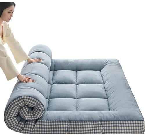 WTTWW Verbesserte japanische Bodenmatratze,Futon-Schlafsofa, Einzel-Klapp-Bodenmatratze, Dicke japanische Tatami-Matratze, rutschfest Und Atmungsaktiv, Für Den Wohnheimbereich (B, 90 * 200 cm)