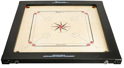 Precise Champion Profi Carrom - Ama-12 mm - 16 kg. Turnier Brett - Indien - Komplett