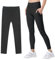 JinBei Mädchen Leggings mit 2 Taschen Sportleggings Hohe Taille Elastisch Sportkleidung Kinder Atmungsaktive Lang Sporthose Gymnastikhose für Jogging, Training für 8-9 Jahre, GR.134-140, Schwarz