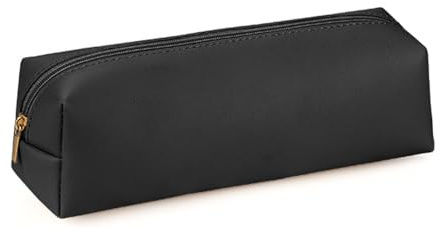 SinChic Leather Pencil Case Simple,Pen Pouch Pen Bag with Metallic Zipper Metallic Zipper Pocket Size Zippered Comestic Storage Pouch for Girls Boys Student College Middle School