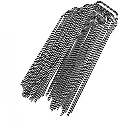 WEKADRIN 50stücke U-förmige -gartenpflöcke Zur Befestigung Von Rasen Robuste Erdnägel Für Sichere Fixierung Von Unkrautvlies Und Landschaftsprojekten