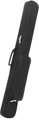 MotiveTech Funda para Taco de Billar Estuche Protector con Bolsillos Accesorios Tela Oxford Resistente Ligera Y Impermeable Adecuado para Equipo Billar Regalos, Negro