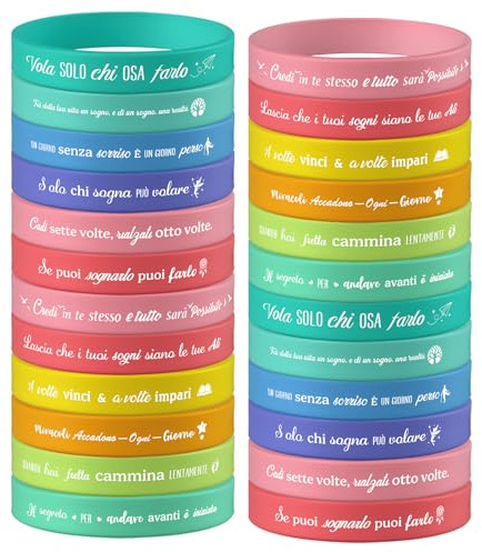 Xingch braccialetti ispiratori in silicone – regali motivazionali per studenti, adolescenti e squadre, regali di compleanno e feste (36)