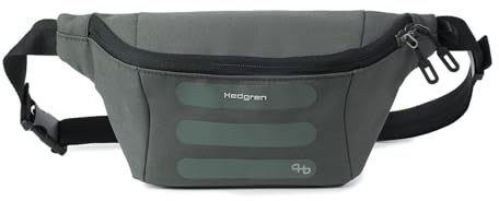 Hedgren Visit Unisex Waist Bag with RFID - Waistbag, 100% Recycled RPET, Water Resistant - Black Ink