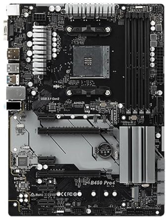 schede madri Fit For ASRock B450 PRO4 AMD AM4 for Ryzen 5/7/9/3 5600 5800X3D 5900X 4100 CPU DDR4 3200 + (OC) M.2 HDMI ATX Scheda madre