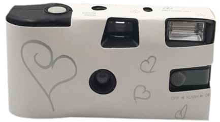 Xgdsnly Filmkamera 35mm Einwegkamera Kompaktkamera mit Und Retro Stil Passend für Schüler Kinder Hochzeit Reise Outdoor Nutzung, 16 Filme