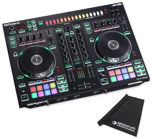 Roland DJ Controller DJ-505 2 canali 4 Deck DJ-Pult con panno in microfibra Keepdrum