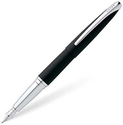CROSS ATX Medium Nib Fountain Pen - Basalt Black
