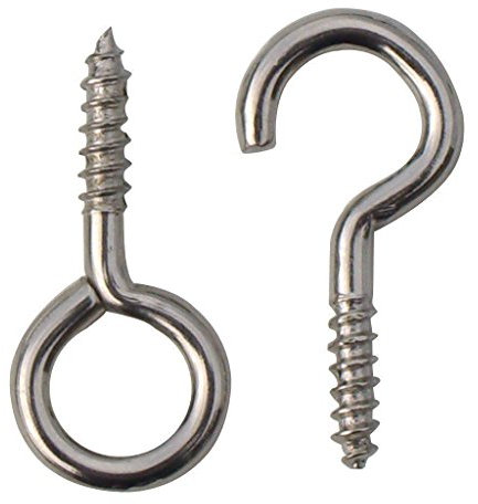 Curtain Wire Hooks and Eyes, Pack of 25 of each, Starpack Hardware range. 72491