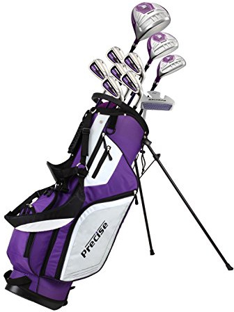 Herren Golfschläger-Set, für Fahrer, Fairway-Holz, Hybrid, Eisen, Putter und Standtasche, Regular Flex für Rechtshänder
