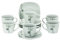 Van Well 6er Set Kaffeetasse 18cl mit Kaffeeuntertasse 14,5cm Lido