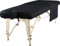 Master Massage liege Flanell Blatt Set 3 in 1 Liegedecke, flache Platte, Gesichts-Kissenbezug Schwarz