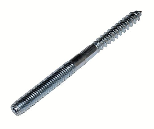 100 Stück Stockschrauben M8 x 100, Stahl verzinkt, mit Torx und Sechskant am Schaft