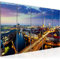 Runa Art Wandbild XXL Berlin Wohnzimmer Büro 200 x 80 cm Blau Gold 5 Teilig - Made in Germany - 605155a