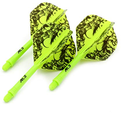 CUESOUL ROST Integrierte Dartpfeile Schäfte und Darts Flights Standardform, 3er Set Schönheit Pattern (CSAK-53XMN)
