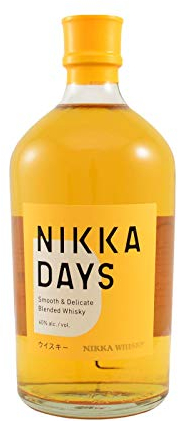 NIKKA - Days, sans étui, Blended Whisky Japonais - Notes Fruitées & de Malt - Origine : Japon - 40 % Alcool - 70 cl