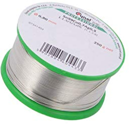 SAC0307-0.8/0.25 Lötdraht Sn99Ag0,3Cu0,7 0,8mm 250g bleifrei Verpackung: Spule