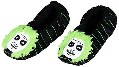 Beetlejuice - Pantuflas 3D con bordado de pelo con suela antideslizante para mujeres y hombres (talla M), Escarabajo, M